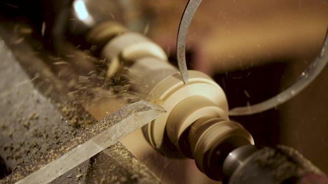 the craftmanship making wood object