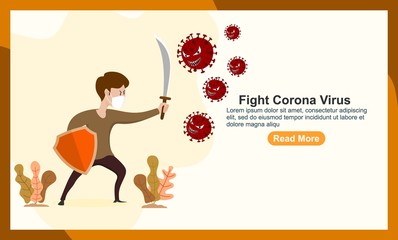  fight covid-19 corona virus. cure corona virus. people fight virus concept. corona viruses vaccine concept. end of 2019-ncov. don't be afraid of the corona virus concept.