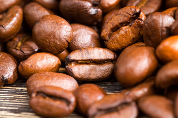 beautiful roasted coffee beans