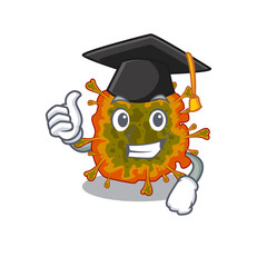 A picture of duvinacovirus with black hat for graduation ceremony