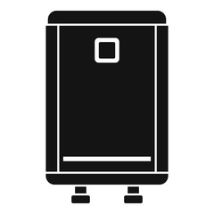 Heat boiler icon. Simple illustration of heat boiler vector icon for web design isolated on white background