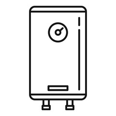 Heater boiler icon. Outline heater boiler vector icon for web design isolated on white background