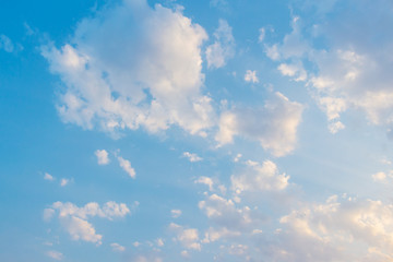 blue sky with white clouds