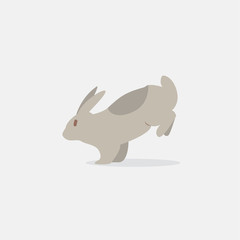 Rabbit, bunny - vector, easter illustration.