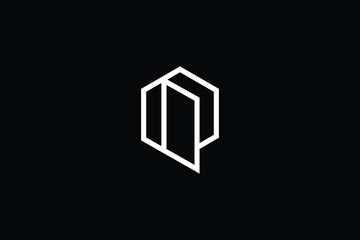 Minimal elegant monogram art logo. Outstanding professional trendy awesome artistic 3D Q initial based Alphabet icon logo. Premium Business logo White color on black background