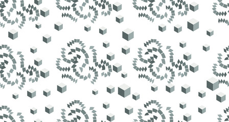 Cubes. Seamless pattern. Vector illustration. Backgrounds.