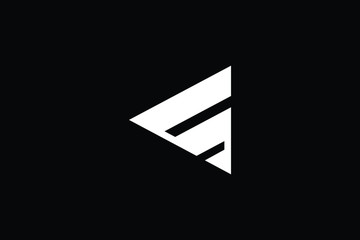 Minimal elegant monogram art logo. Outstanding professional trendy awesome artistic S initial based Alphabet icon logo. Premium Business logo White color on black background