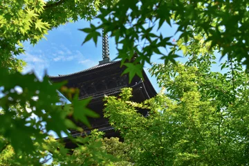Kissenbezug 京都　東寺 © ゆいか ともの