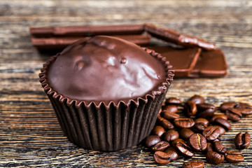 coffee , cupcake and milk chocolate