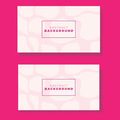 Background banner pink abstract social media design template vector