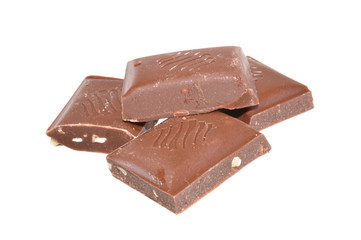 chocolate isolated on white background
