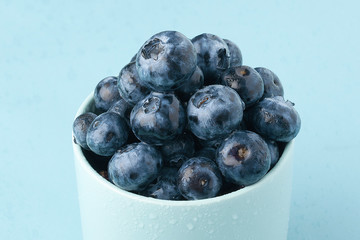 Blueberries in a cup
