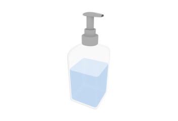 3d render illustration of hospital hand sanitizer dispenser