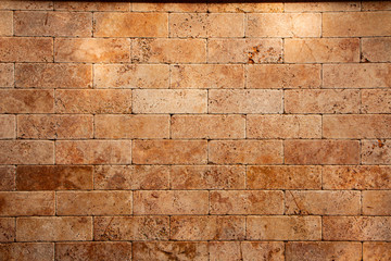 Yellow marble wall, tiles in rectangle background.