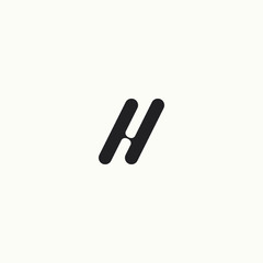 logo letter h monogram design, icon unique vector eps 10.