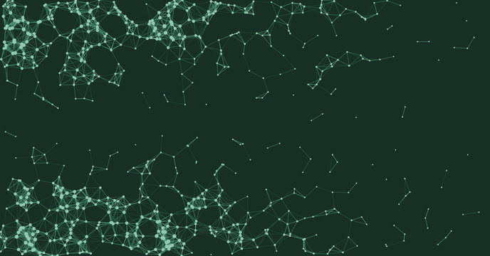 Network Mesh Procedural Art background illustration