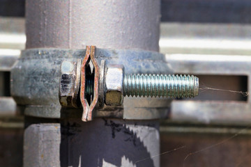 metal parts and racks