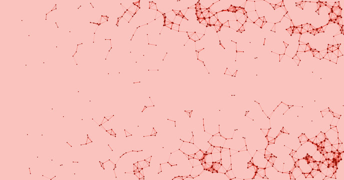 Network Mesh Procedural Art background illustration