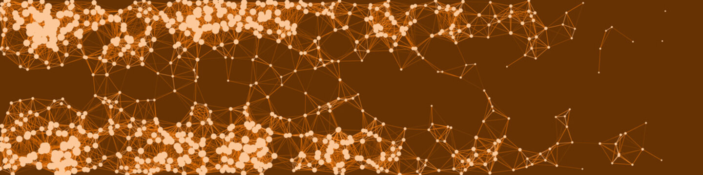 Network Mesh Procedural Art background illustration