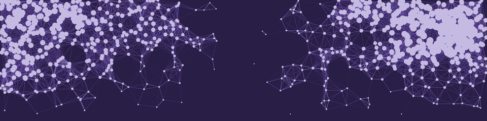 Network Mesh Procedural Art background illustration