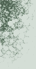 Network Mesh Procedural Art background illustration