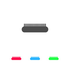 Comb icon flat.