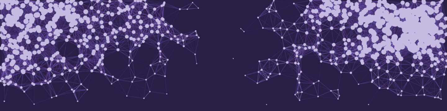 Network Mesh Procedural Art background illustration
