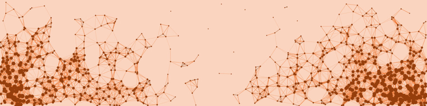 Network Mesh Procedural Art background illustration