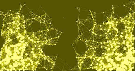 Network Mesh Procedural Art background illustration