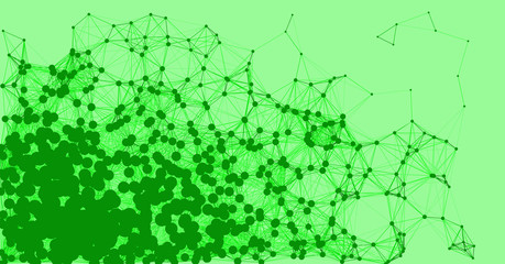 Network Mesh Procedural Art background illustration © vector_master