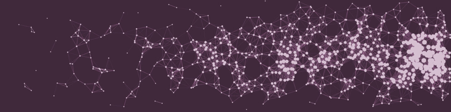 Network Mesh Procedural Art background illustration