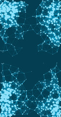 Network Mesh Procedural Art background illustration