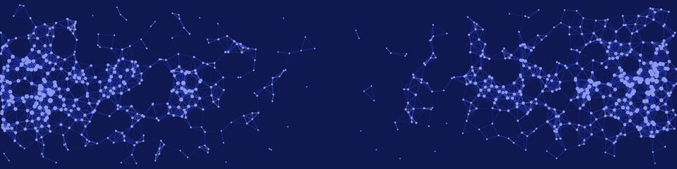 Network Mesh Procedural Art background illustration