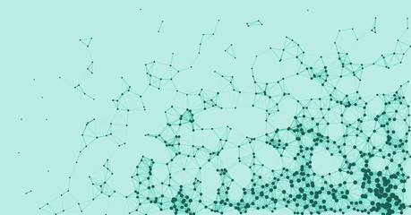 Network Mesh Procedural Art background illustration