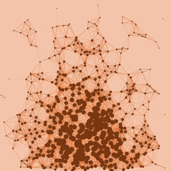 Network Mesh Procedural Art background illustration