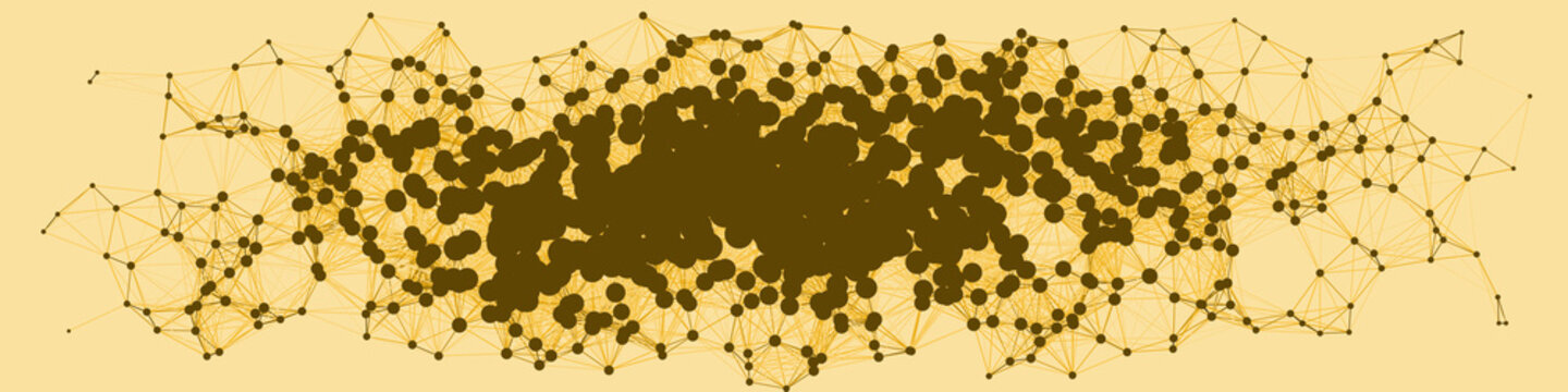Network Mesh Procedural Art background illustration