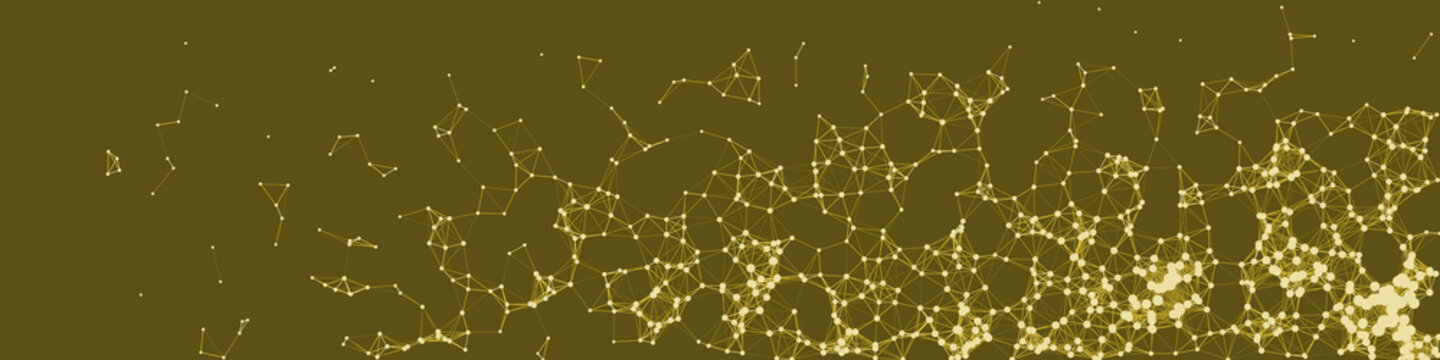Network Mesh Procedural Art background illustration