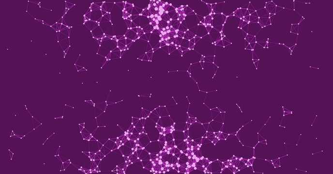Network Mesh Procedural Art background illustration