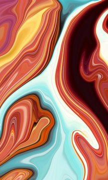 Marble abstract acrylic background. full color marbling artwork texture. Marbled ripple pattern.	