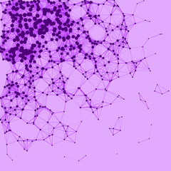 Network Mesh Procedural Art background illustration