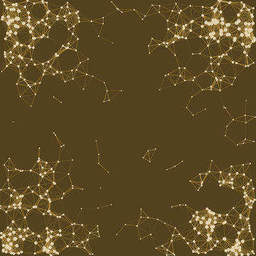 Network Mesh Procedural Art background illustration