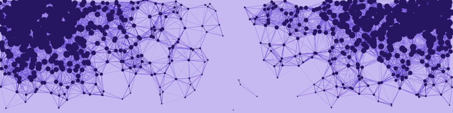 Network Mesh Procedural Art background illustration