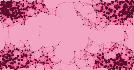 Network Mesh Procedural Art background illustration