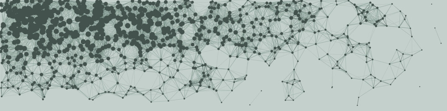 Network Mesh Procedural Art background illustration