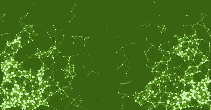 Network Mesh Procedural Art background illustration