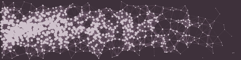 Network Mesh Procedural Art background illustration