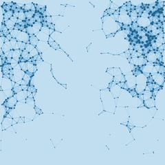 Network Mesh Procedural Art background illustration