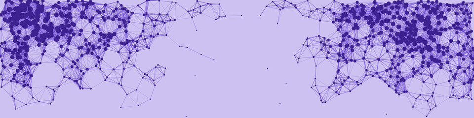 Network Mesh Procedural Art background illustration