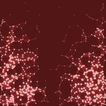 Network Mesh Procedural Art background illustration