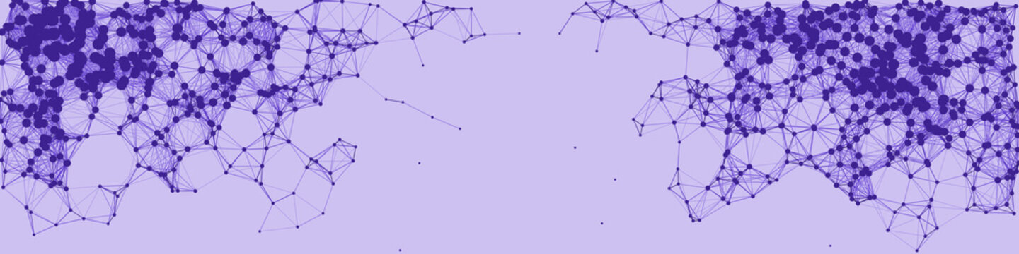 Network Mesh Procedural Art background illustration